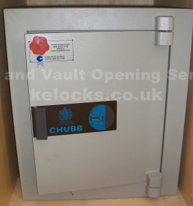 Chubb Heritage safe opened by Jason Jones of Key Elements